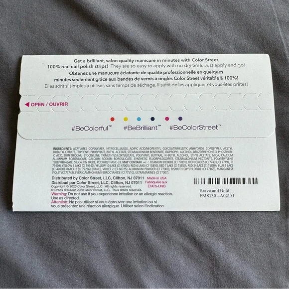 *Retired* Color Street: Brave and Bold | Teal Blue Shimmer Fall Summer Spring - Picture 4 of 10